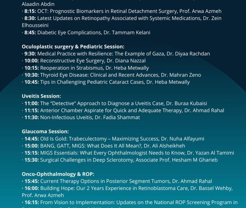 Countdown to AEOS Vision Conference 2026: Updated Scientific Programme Announced